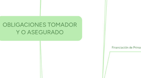 Mind Map: OBLIGACIONES TOMADOR Y O ASEGURADO