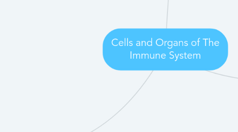 Mind Map: Cells and Organs of The Immune System