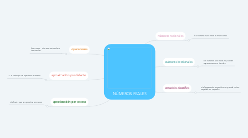 Mind Map: NÚMEROS REALES