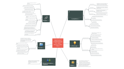 Mind Map: OBJETIVOS Y COMPETENCIAS