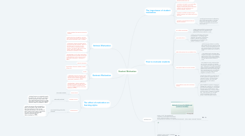 Mind Map: Student Motivation