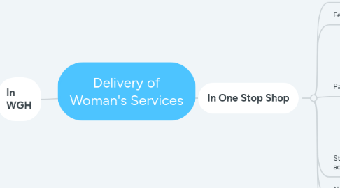 Mind Map: Delivery of Woman's Services