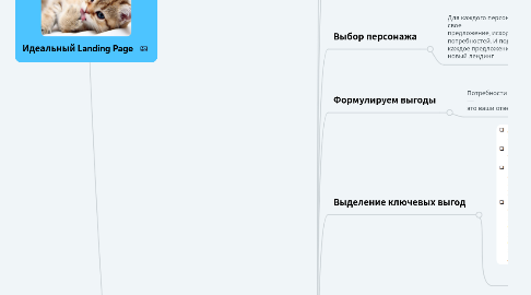 Mind Map: Идеальный Landing Page