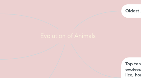 Mind Map: Evolution of Animals