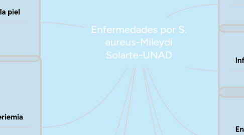 Mind Map: Enfermedades por S. aureus-Mileydi Solarte-UNAD