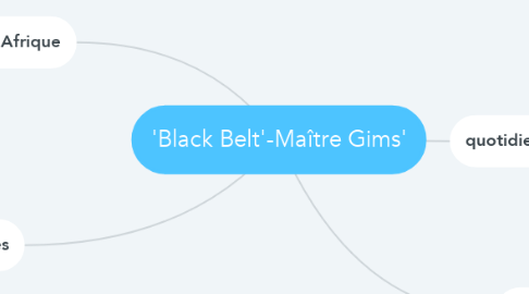Mind Map: 'Black Belt'-Maître Gims'