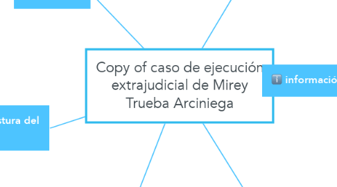Mind Map: Copy of caso de ejecución extrajudicial de Mirey Trueba Arciniega