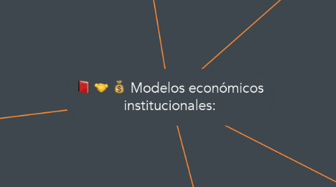 Mind Map: Modelos económicos institucionales: