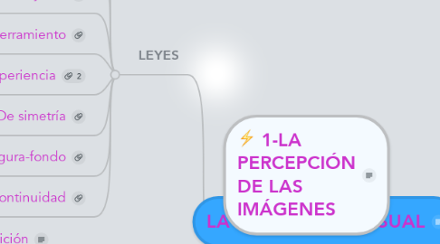 Mind Map: LA PERCEPCIÓN VISUAL
