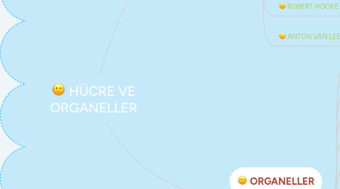 Mind Map: HÜCRE VE ORGANELLER