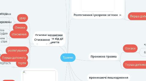 Mind Map: Травми