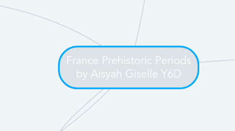 Mind Map: France Prehistoric Periods by Aisyah Giselle Y6D