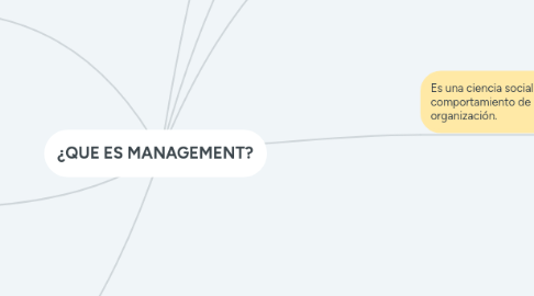 Mind Map: ¿QUE ES MANAGEMENT?