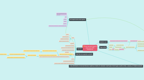 Mind Map: Esse semestre aprendi sobre como SER TERAPEUTA