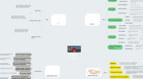 Mind Map: MAPA MENTAL "EVALUACIÓN POR COMPETENCIAS"