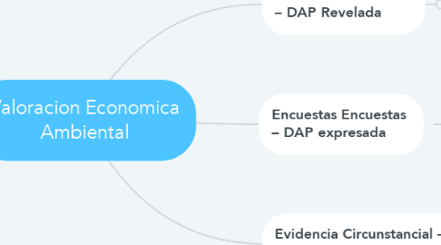 Mind Map: Valoracion Economica Ambiental