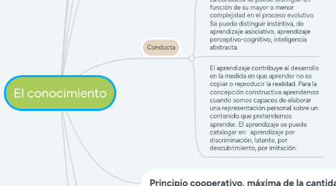 Mind Map: El conocimiento