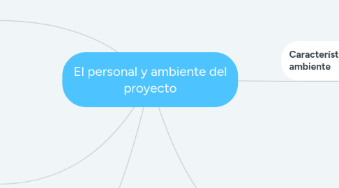 Mind Map: El personal y ambiente del proyecto