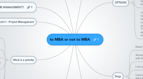 Mind Map: to MBA or not to MBA