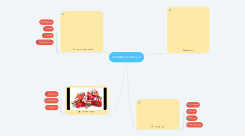 Mind Map: Поездка в Турцию