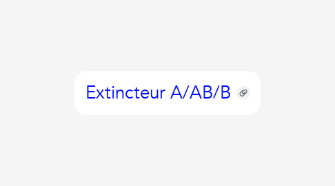 Mind Map: Extincteur A/AB/B