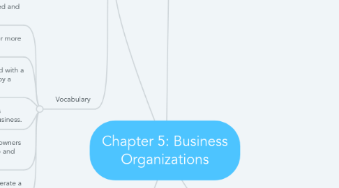 Mind Map: Chapter 5: Business Organizations