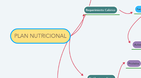 Mind Map: PLAN NUTRICIONAL