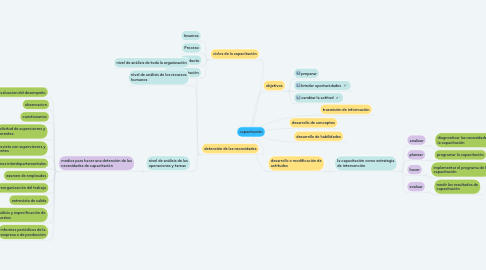 Mind Map: capacitación