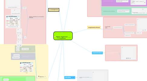 Mind Map: Reglas lingüísticas y ortográficas