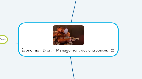 Mind Map: Économie - Droit - Management des entreprises