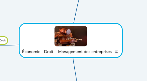 Mind Map: Économie - Droit -  Management des entreprises