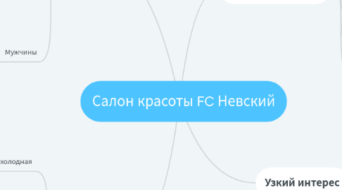 Mind Map: Салон красоты FC Невский