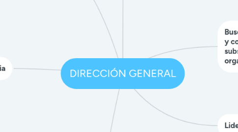 Mind Map: DIRECCIÓN GENERAL