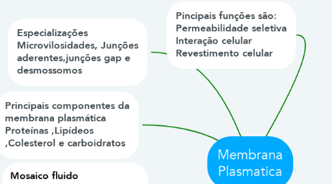 Mind Map: Membrana Plasmatica