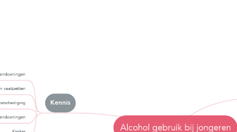 Mind Map: Alcohol gebruik bij jongeren