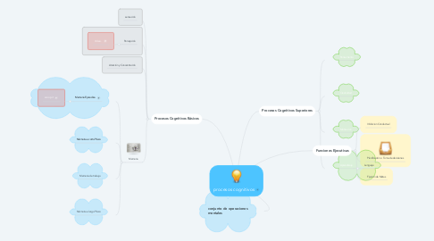 Mind Map: procesos cognitivos