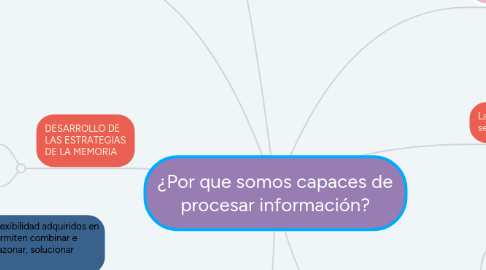 Mind Map: ¿Por que somos capaces de procesar información?