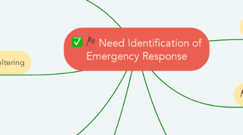Mind Map: Need Identification of Emergency Response