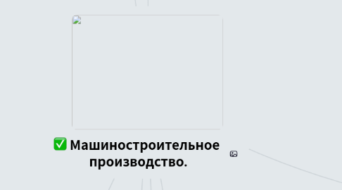Mind Map: Машиностроительное производство.