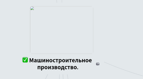 Mind Map: Машиностроительное  производство.