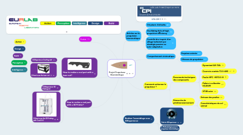 Mind Map: Projet Propulseur Biomimétique