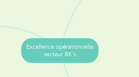 Mind Map: Excellence opérationnelle secteur BK's