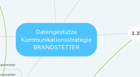 Mind Map: Datengestütze Kommunikationsstrategie BRANDSTETTER