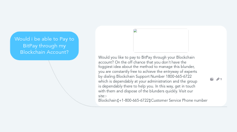 Mind Map: Would i be able to Pay to BitPay through my Blockchain Account?