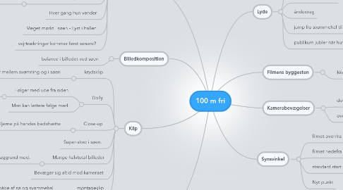 Mind Map: 100 m fri