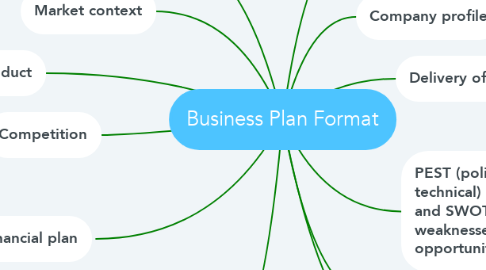 Mind Map: Business Plan Format