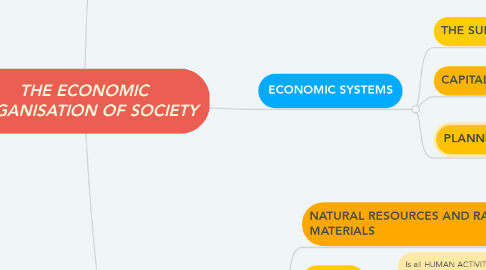 Mind Map: THE ECONOMIC ORGANISATION OF SOCIETY