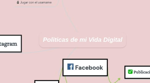 Mind Map: Politicas de mi Vida Digital