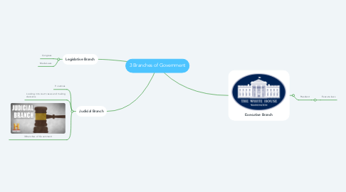 Mind Map: 3 Branches of Government