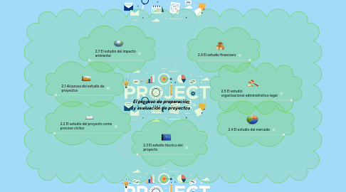 Mind Map: El proceso de preparación  y evaluación de proyectos